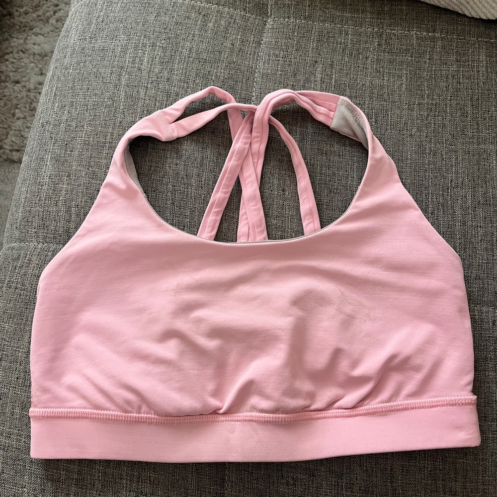 Lululemon pink sports bra